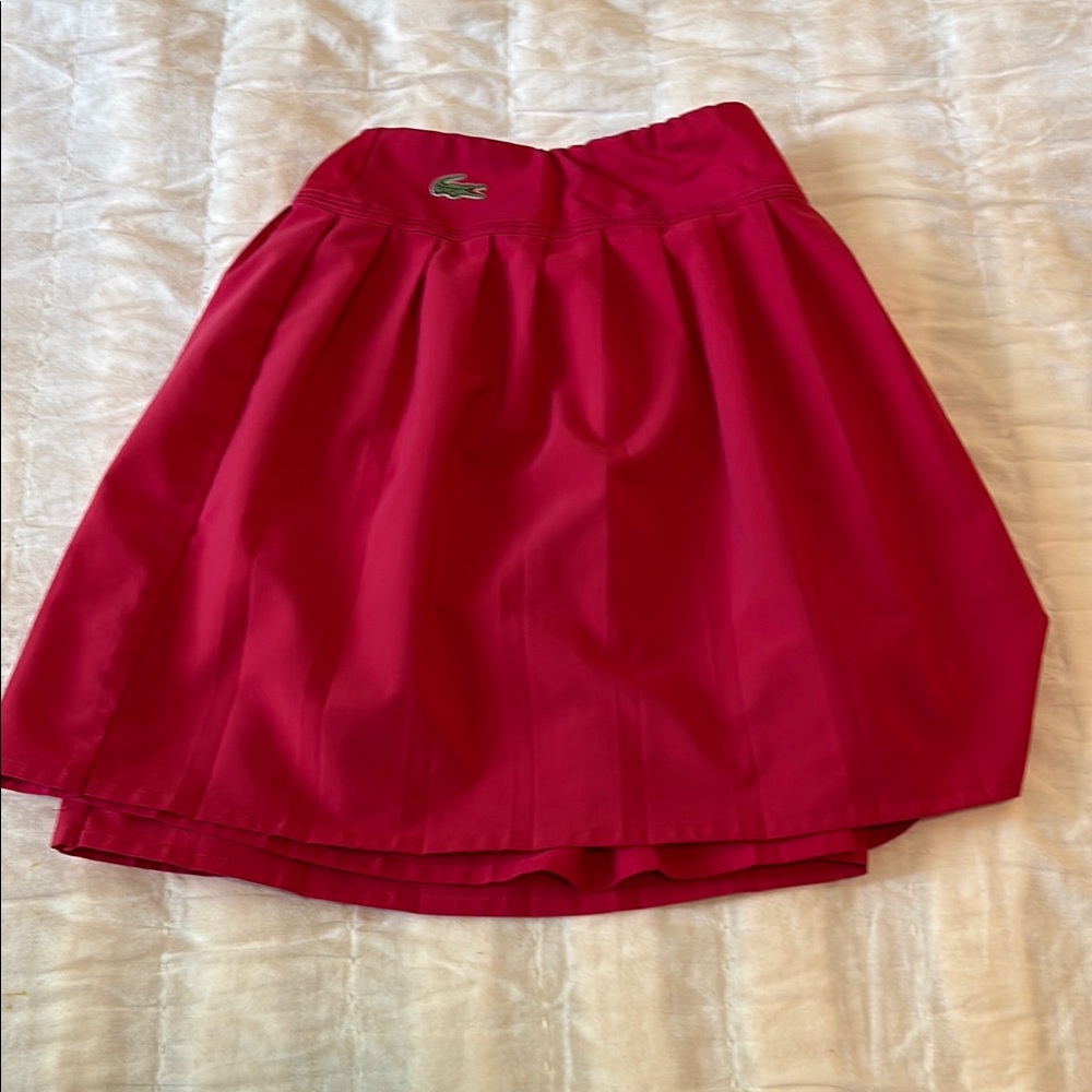 Lacoste Red A-Line Skirt